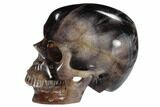 Realistic, Carved, Purple Fluorite Skull #116339-3